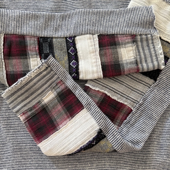 Free People We the Free Patchwork Pullover Sweatshirt (Size M) - Picture 5 of 6